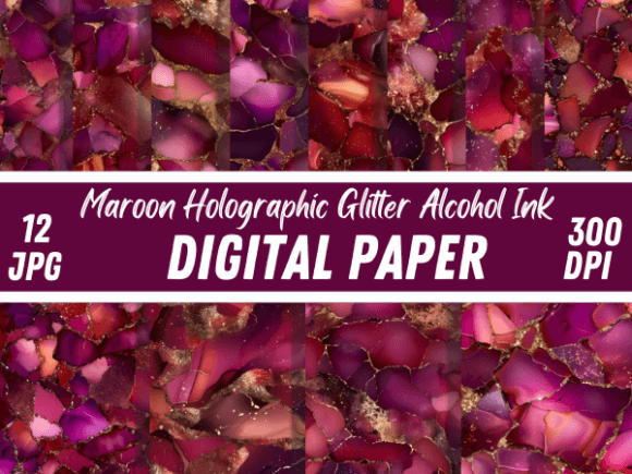 Download Maroon Glitter Alcohol Ink Background - Premium Resources