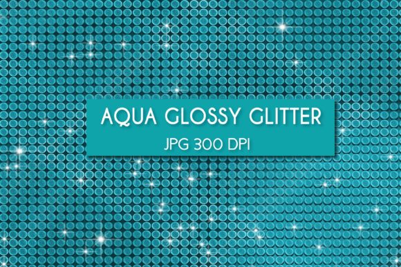 Download Aqua Glossy Glitter Digital Paper - Premium Resources